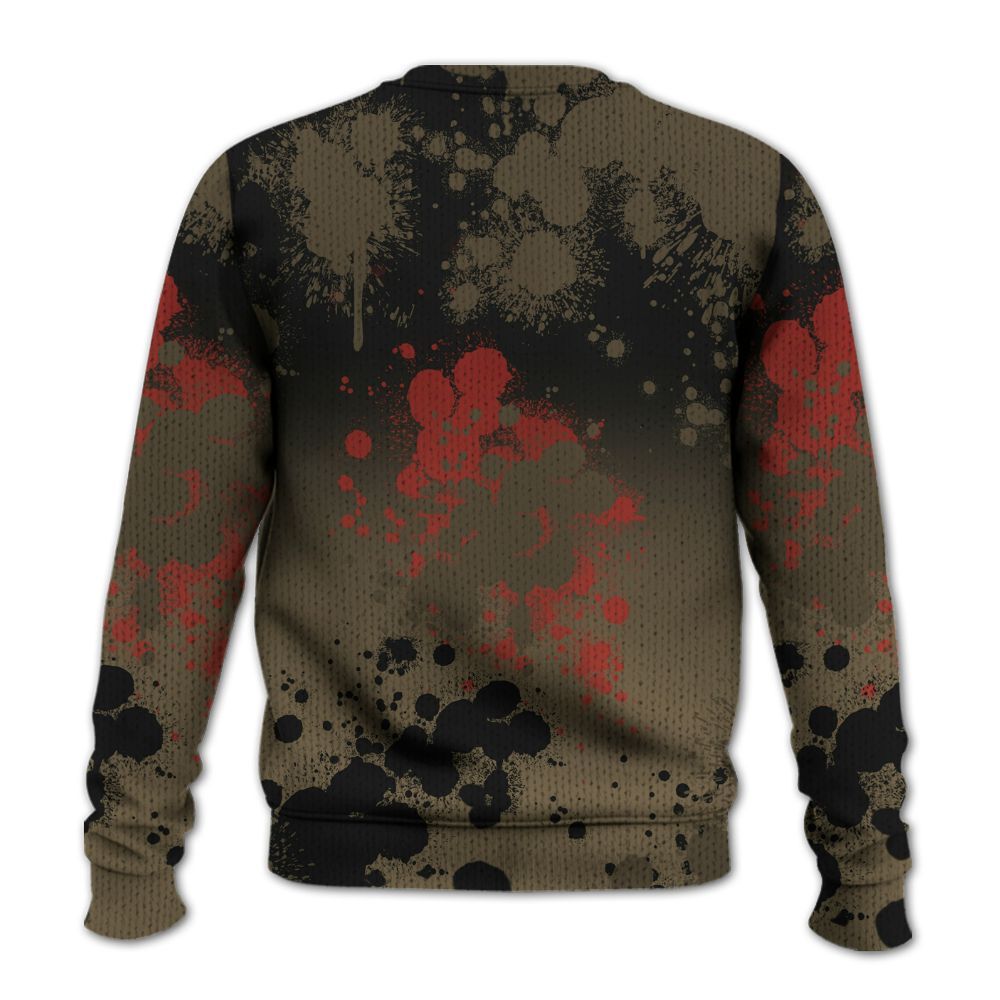 Knitted Sweater To Match Olive 9s - Trust No One Scary