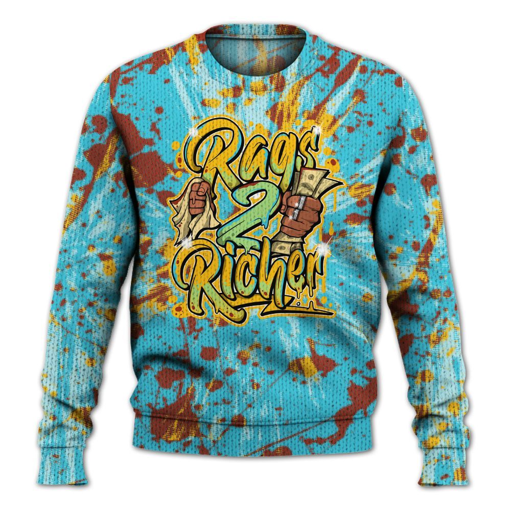 Knitted Sweater To Match SB Dunk Di'Orr Greenwood - Rag 2 Rich Graphic Luxury