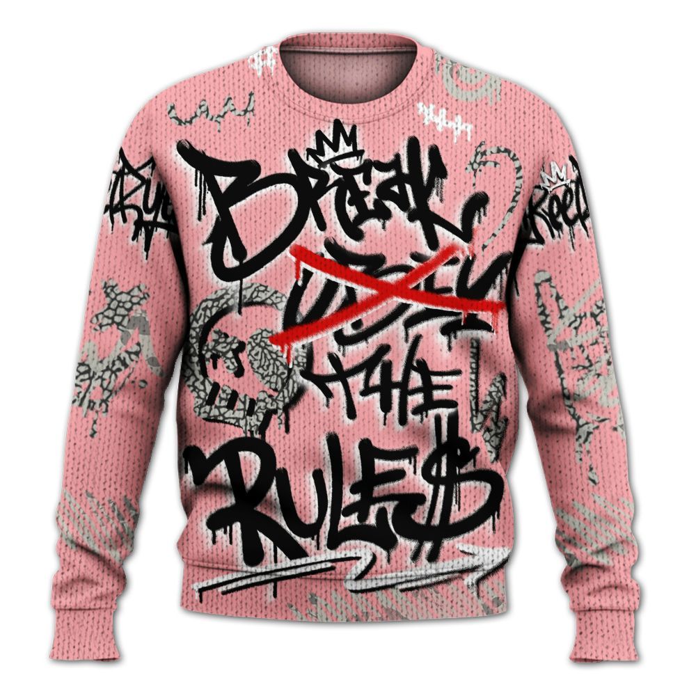 Knitted Sweater To Match Retro Wings 3s - Break Rules Streetwear