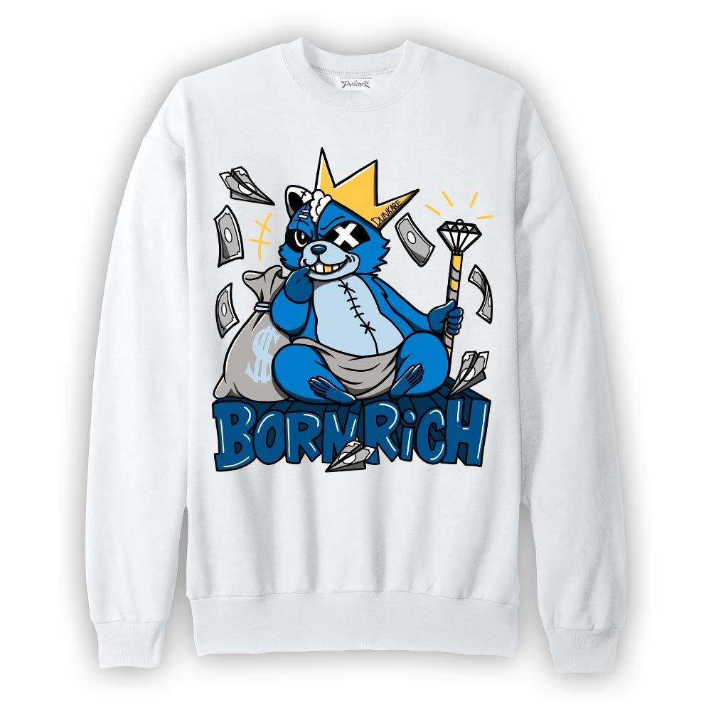 Sweatshirt To match Sweatshirt Born Rich Raccoon, Military Blue 4s Sweatshirt To Match Sneaker 2404 DNY