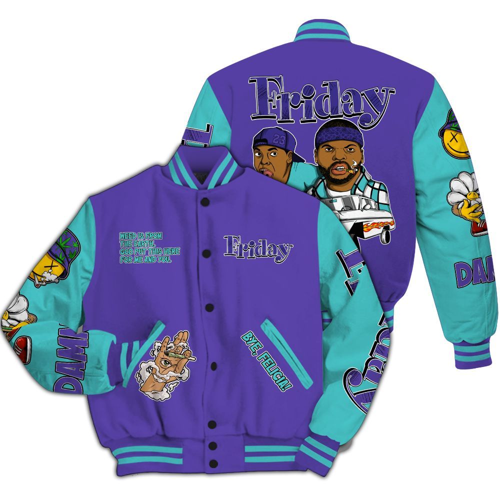 Varsity Jacket To Match Low Hornets 1s - Friday Sneaker Stress Style All Over Print