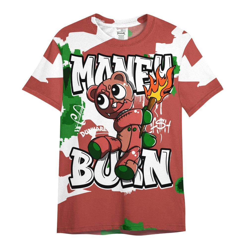 Shirt To Match Dune Red 13s - Money Burn Retro All Over Print