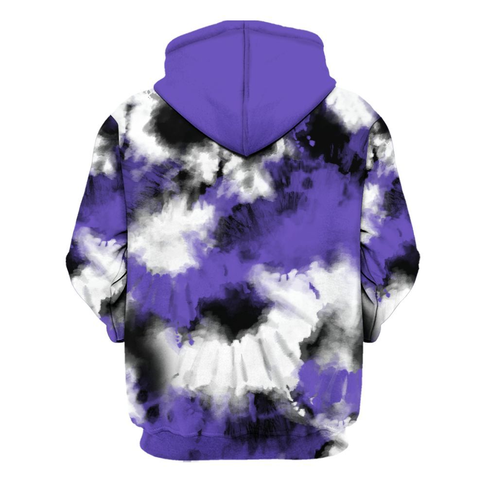 Hoodie To Match Field Purple 12s - Tie Dye FK Around Find Out All Over Print