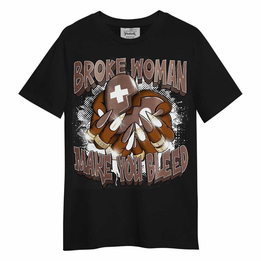 Shirt To Match KD 4 Christmas - Broke Woman Heart Retro Unisex Shirt