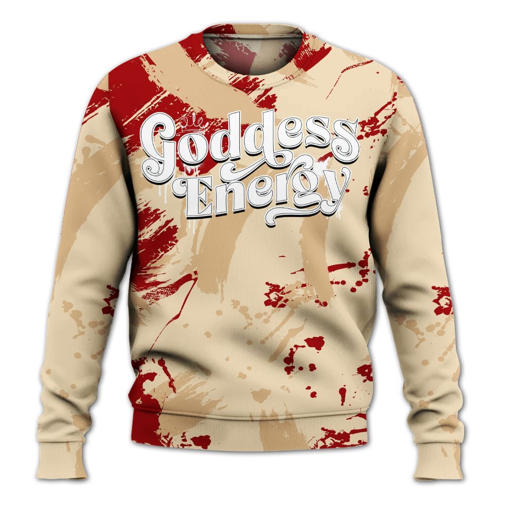 Sweatshirt To Match Dunk Low Strawberry Waffle - Goddess Energy Retro All Over Print