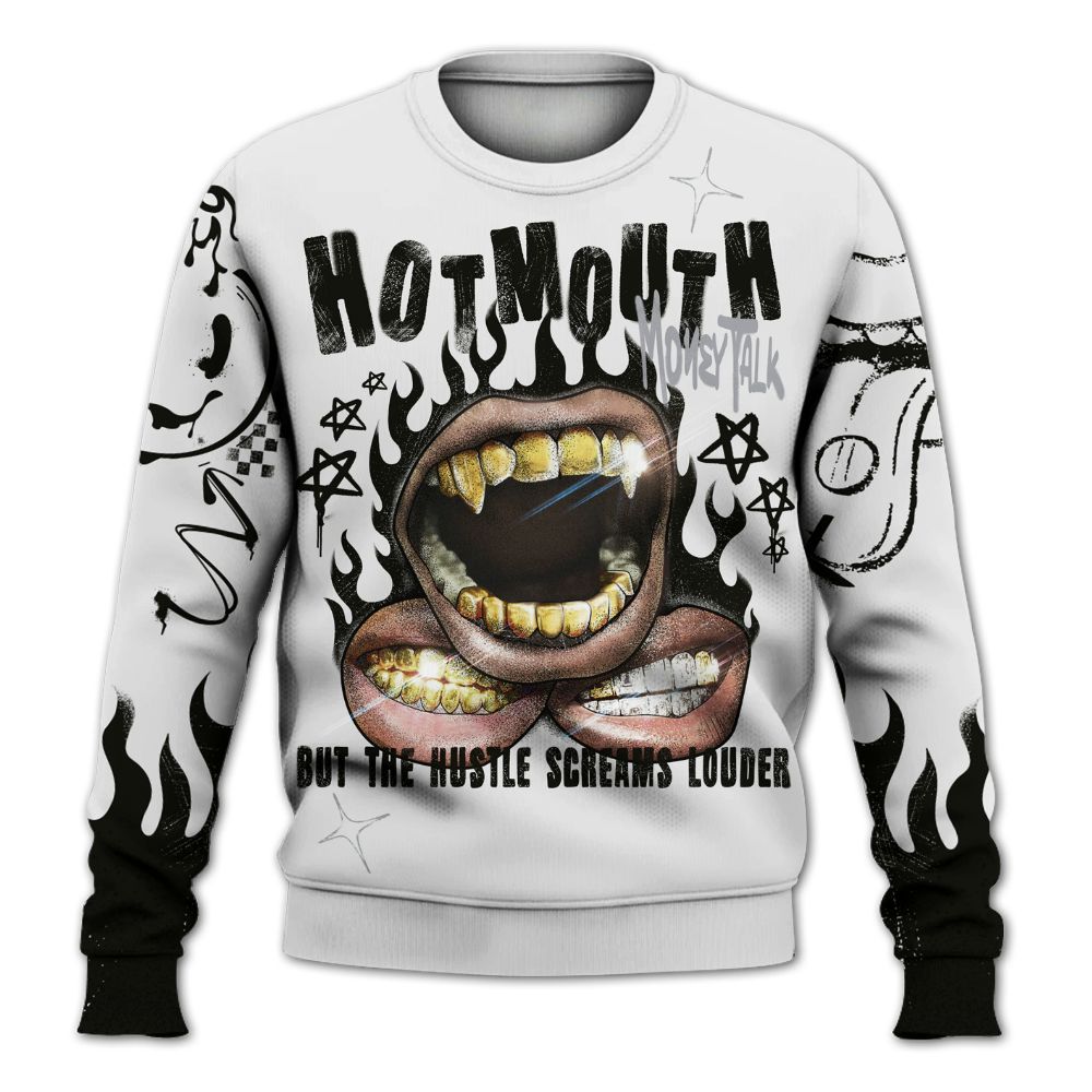 Sweatshirt To Match Baroque Brown 12s - Mouth Burning Street Style All Over Print