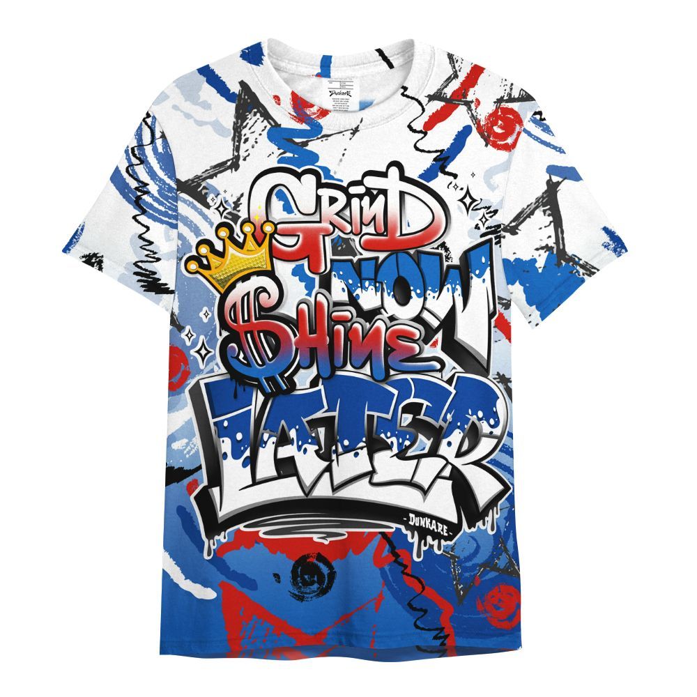 Shirt To Match Kobe 6 Game Royal - Grind Shine Later Drip All Over Print