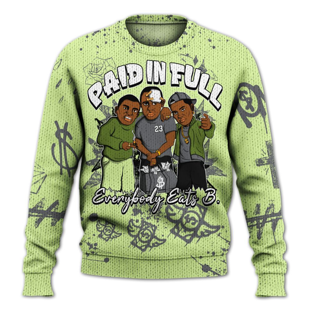 Knitted Sweater To Match Smoke Grey Volt TR 1s - Everybody Paid In Full Crayon