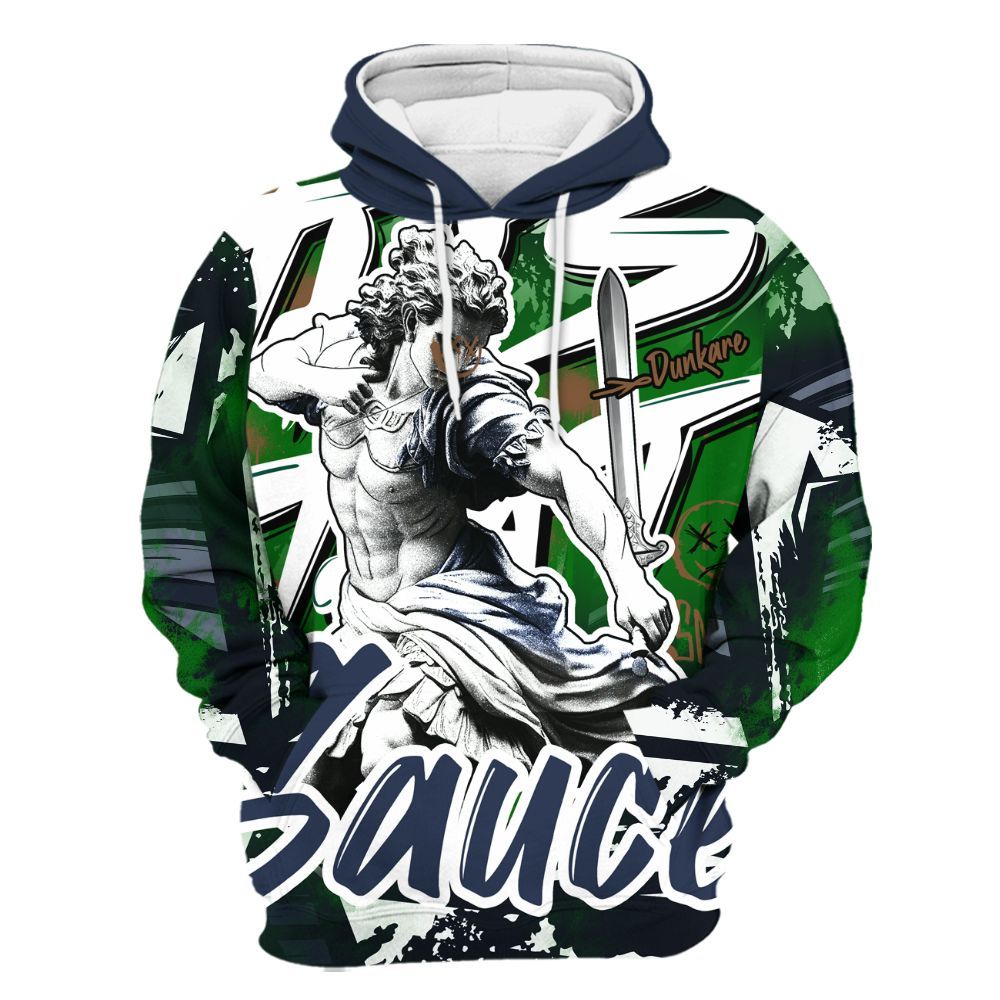 Hoodie To Match Midnight Navy 13s - This That Sauce Retro All Over Print