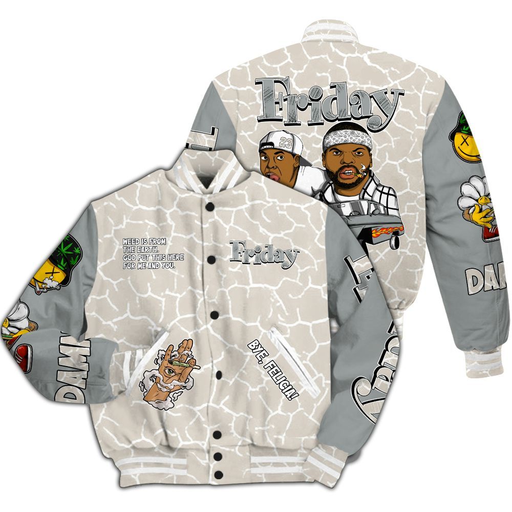 Varsity Jacket To Match Retro Pure Money 3s - Friday Sneaker Stress Style All Over Print