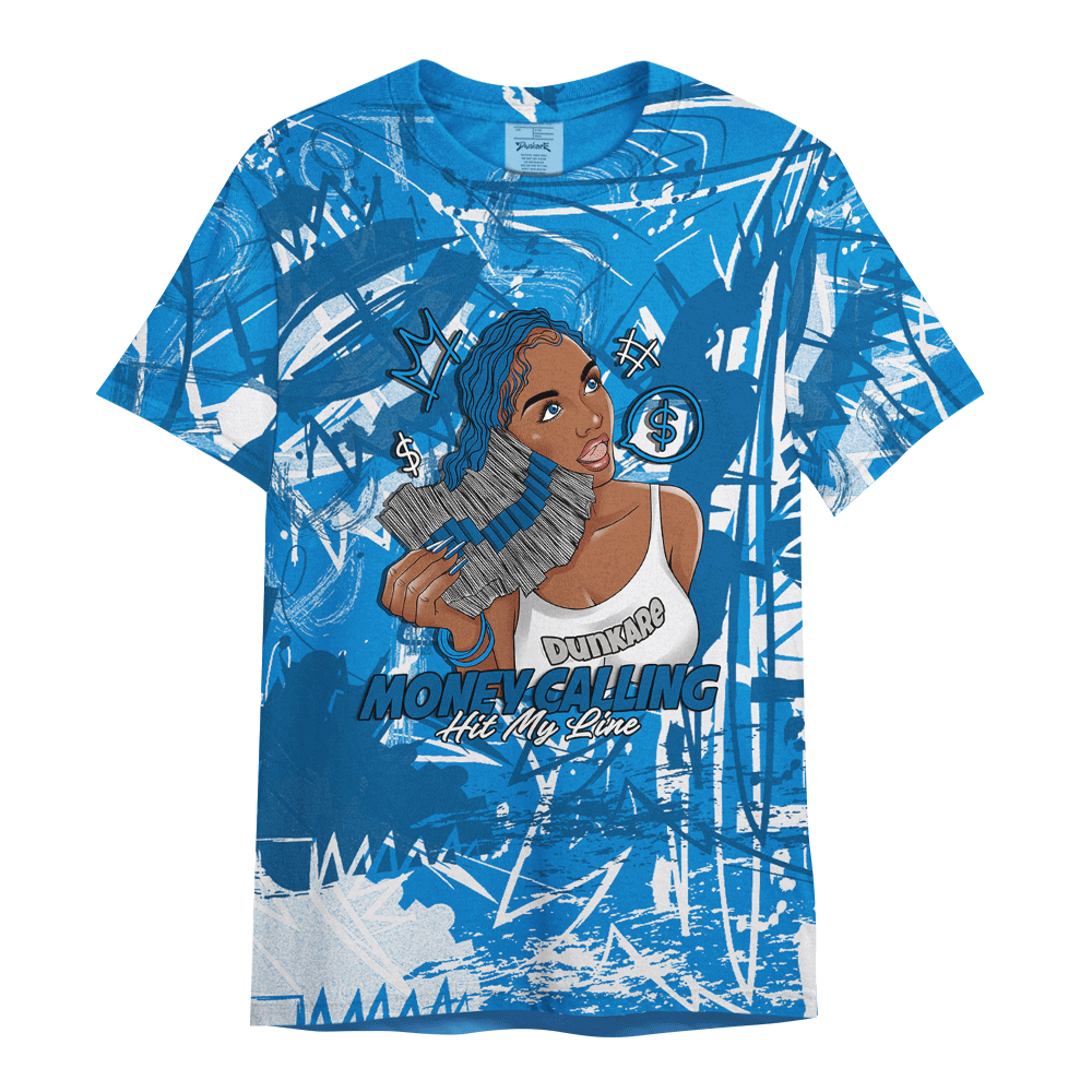 Shirt To Match Industrial Blue 4s - Moneycall Unique Scratched Art Shirt Unisex