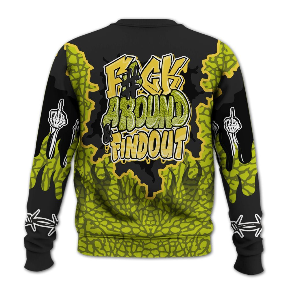 Sweatshirt To Match Dunk Low QS Halloween Skull - F Around Find Out Graphic Trapped All Over Print