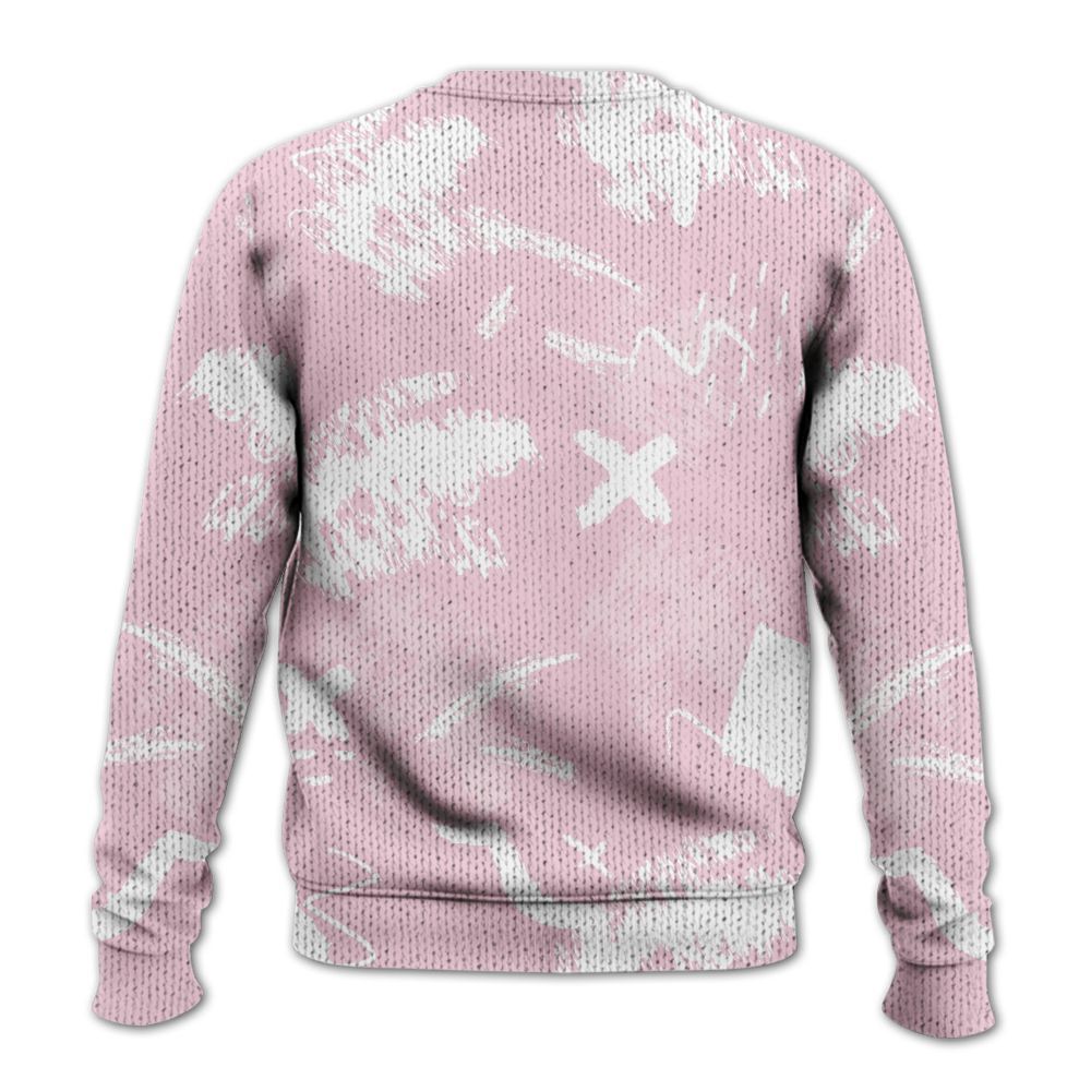 Knitted Sweater To Match Orchid 4s - Hustle Grind Pray Retro
