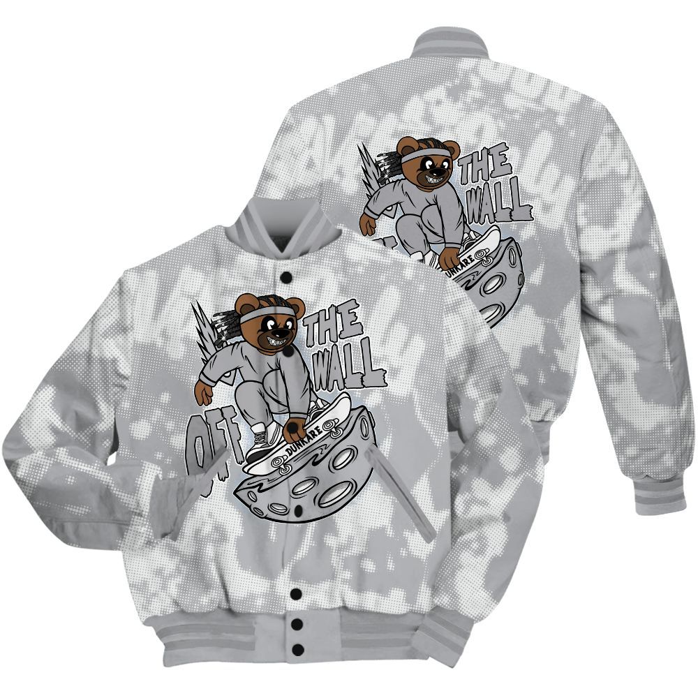 Varsity Jacket To Match Low OG Wolf Grey 1s Shirt - Quirky Bear Street All Over Print