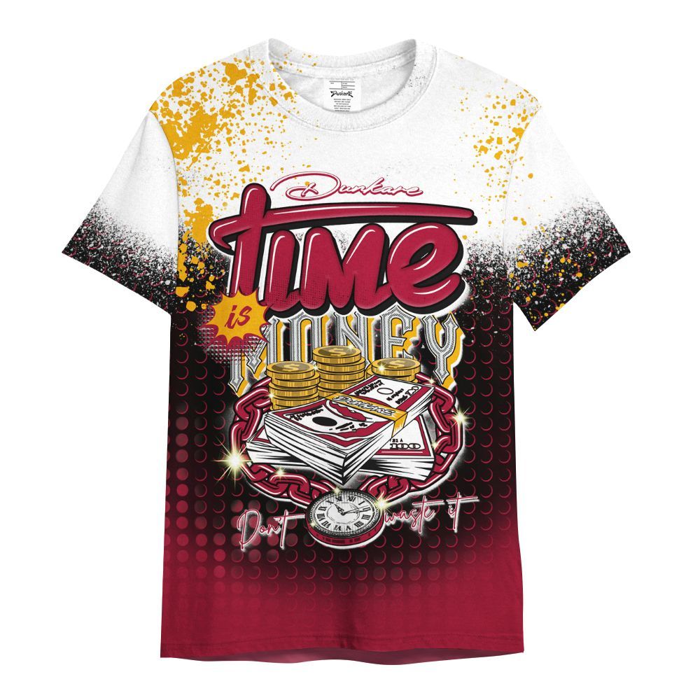 Shirt To Match Cardinal 7s - Halftone Time Is Money All Over Print