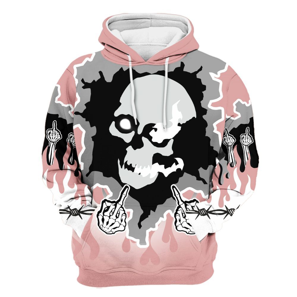 Hoodie To Match Red Stardust 3s - F Around Find Out Graphic Trapped All Over Print