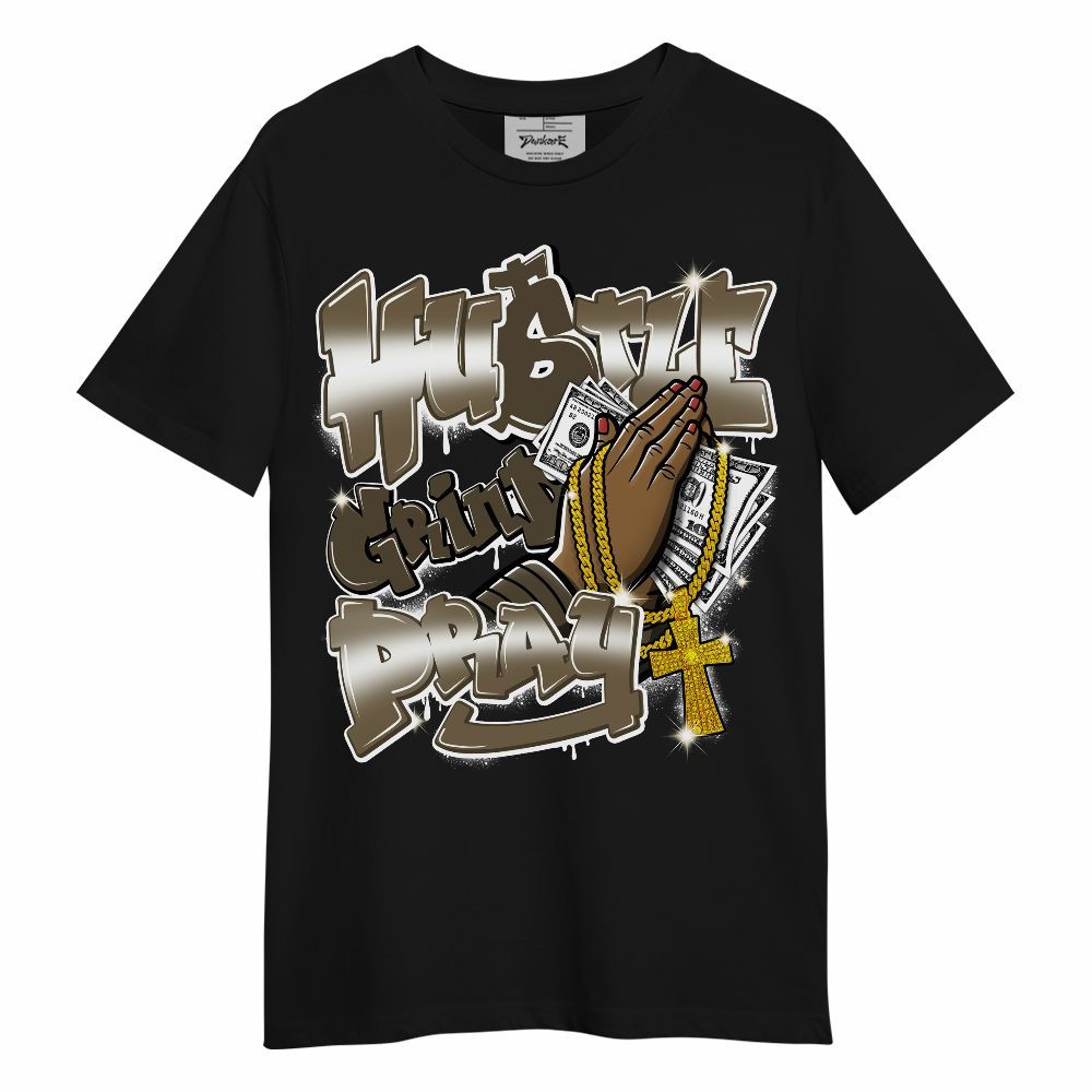 Shirt To Match Olive 9s - Hustle, Money Pray Streetwear Unisex Shirt