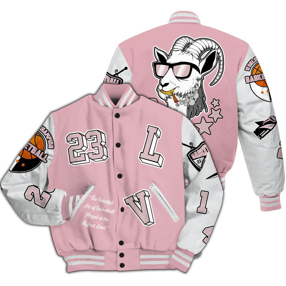 Varsity Jacket To Match Air Max DN Pink Foam - The GOAT Got Em Streetwear All Over Print