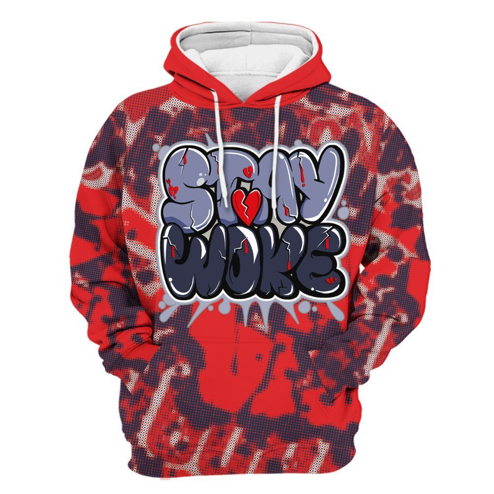 Hoodie To Match Low OG Howard Bison 1s - Stay And Woken Street All Over Print