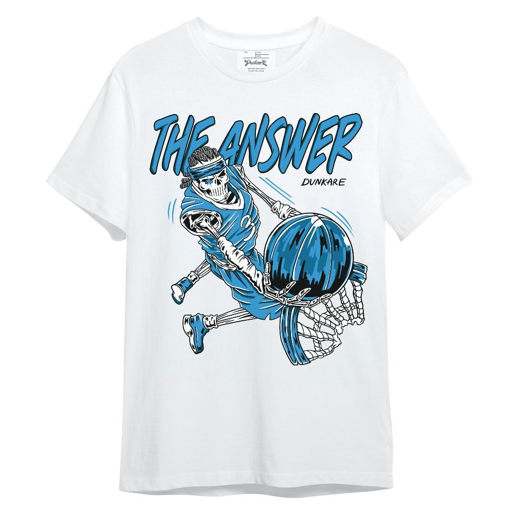 Shirt To Match Powder Blue 9s - The Answer Skeleton Unisex Shirt