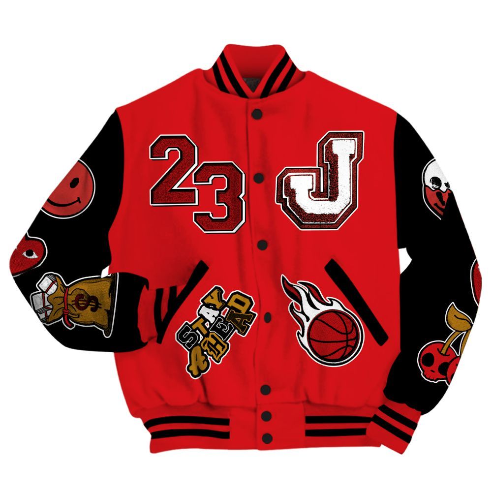 Varsity Jacket To Match Scoot Zeros Retro Portland - Hustles Money Number 23 All Over Print