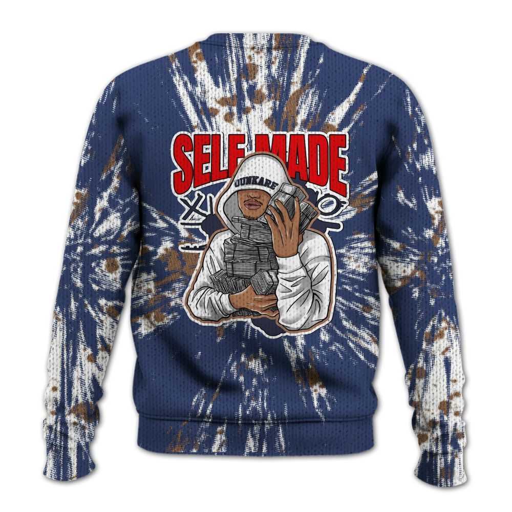 Knitted Sweater To Match Midnight Navy 13s - Selfmade Lux