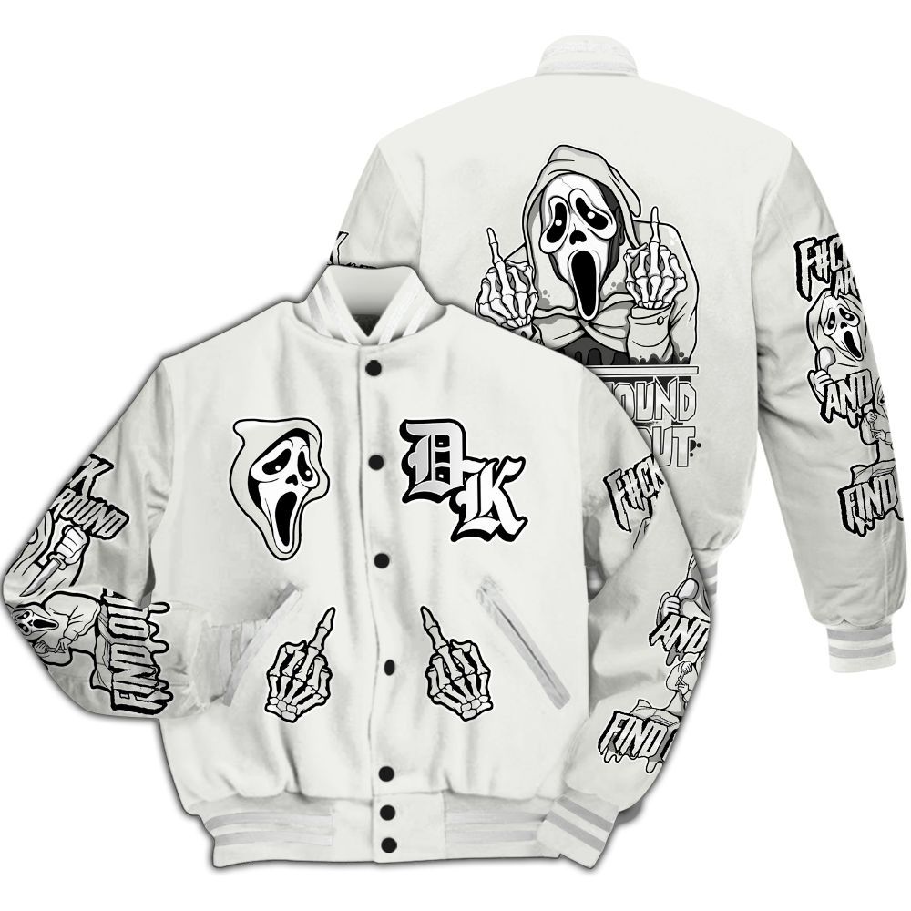 Varsity Jacket To Match Grand Finale 11s - F#CK And Find Out Graphic All Over Print