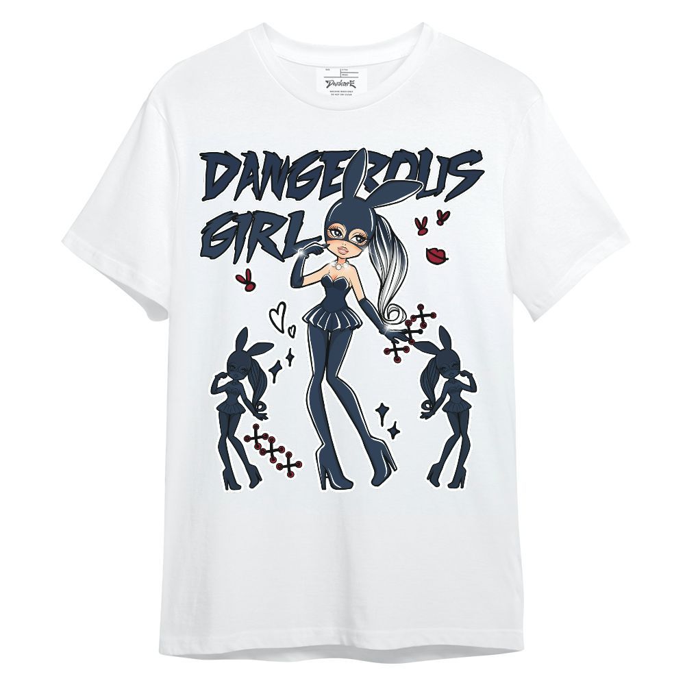 Shirt To Match White Midnight Navy 6s - Dangerous.Girl Unisex Shirt