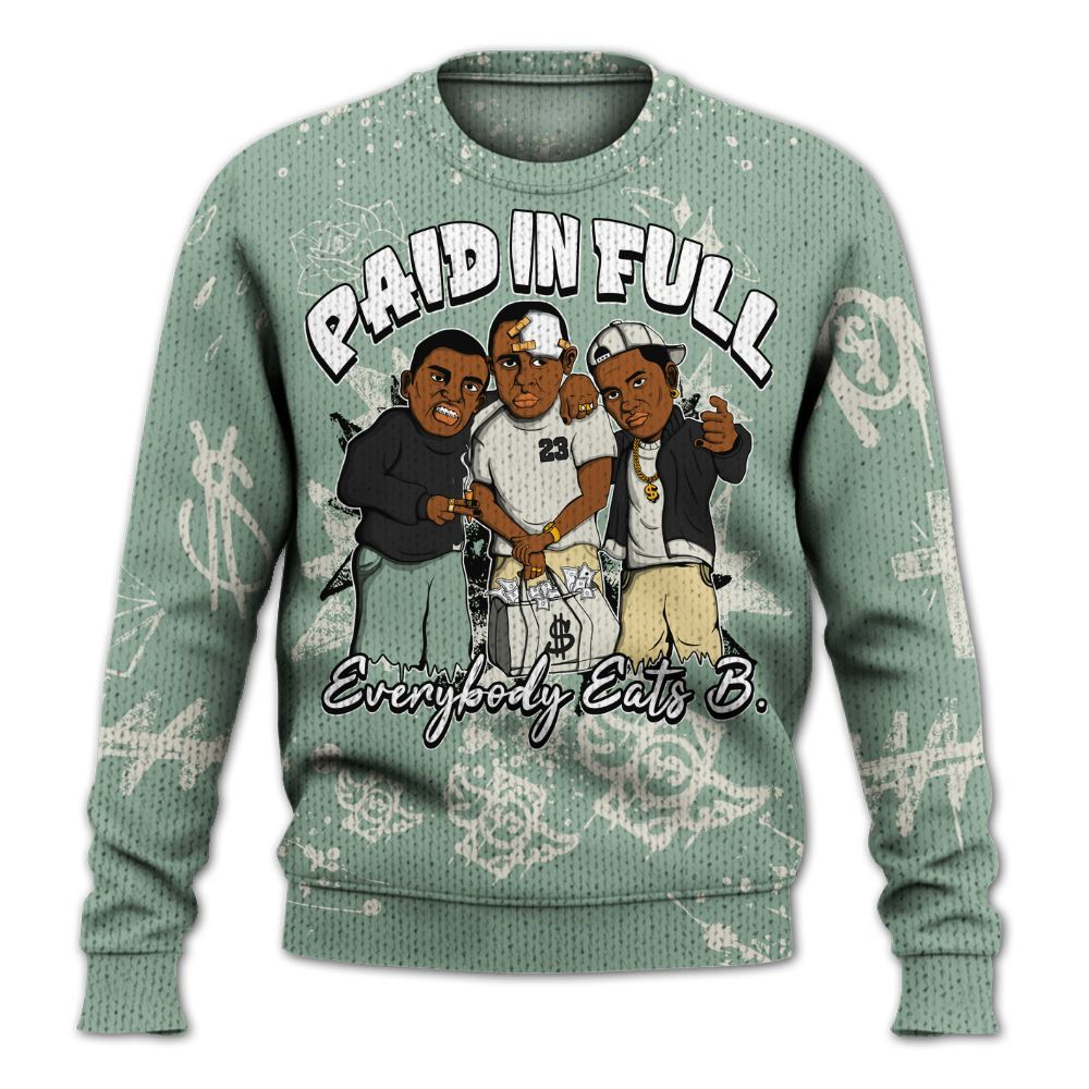 Knitted Sweater To Match Joins Year Of The Snake 5s - Everybody Paid In Full Crayon
