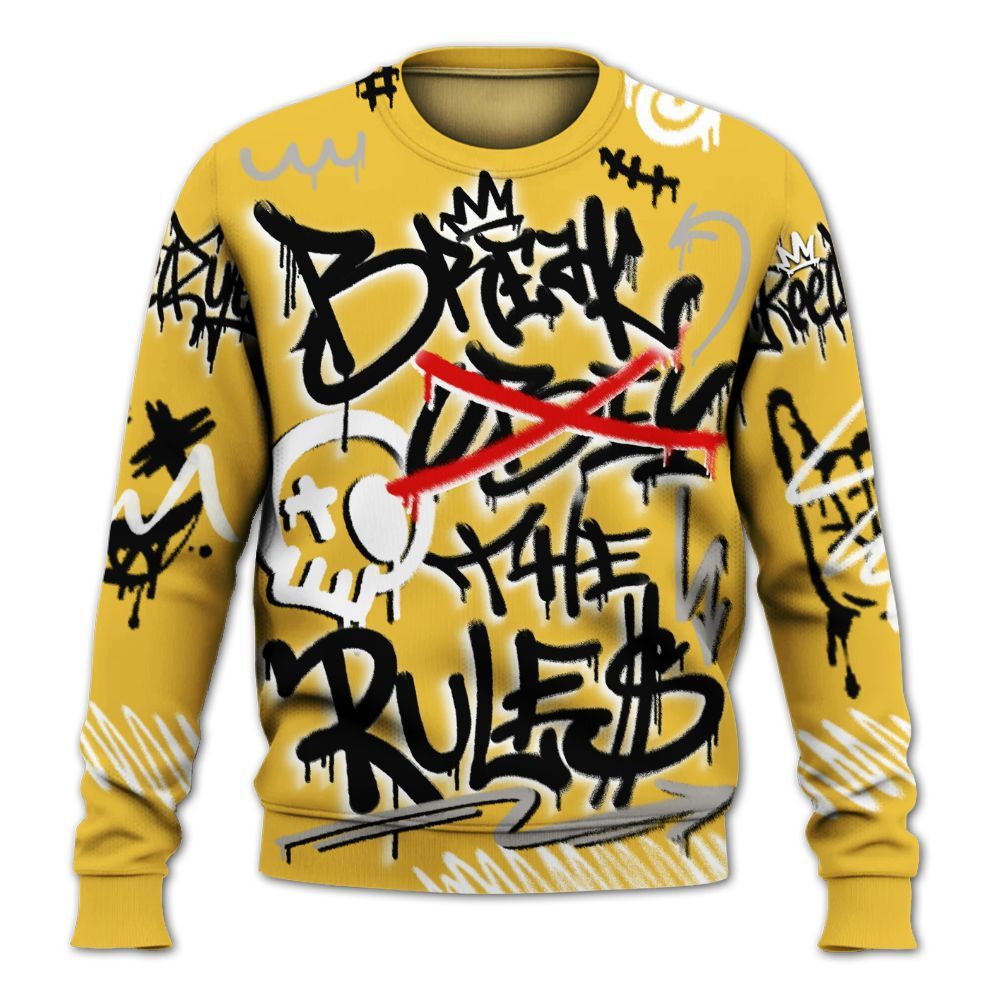 Sweatshirt To Match Low Yellow Python 11s - Break Rules Streetwear All Over Print