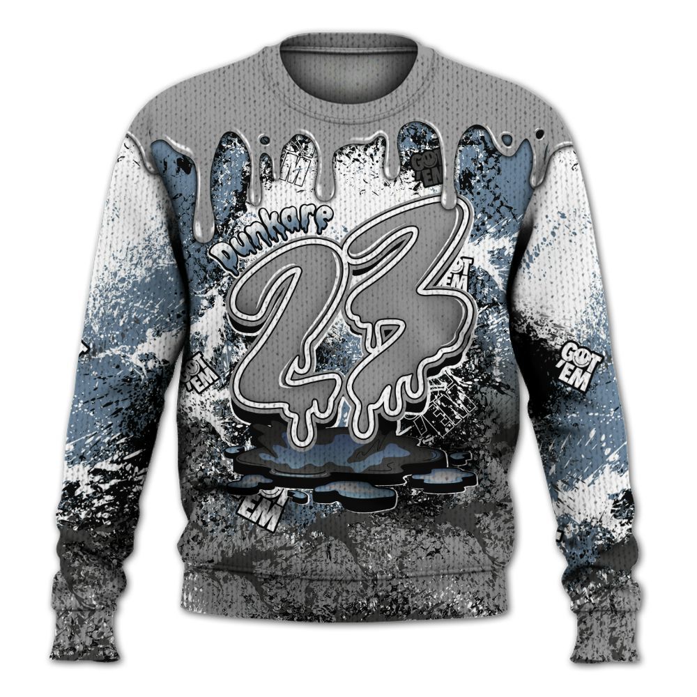 Knitted Sweater To Match Black Chrome 6s - Dripping 23 Drip