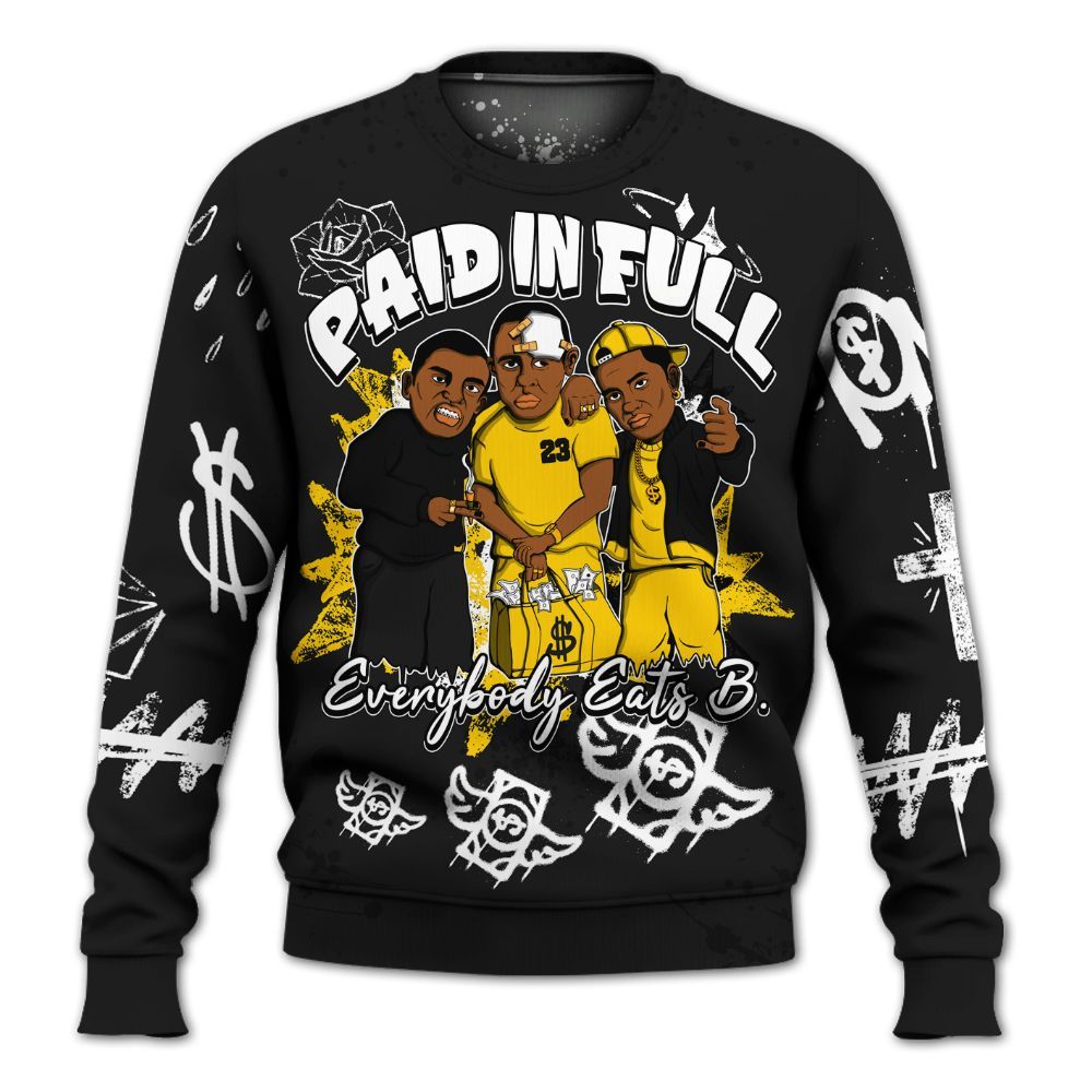 Sweatshirt To Match Corteiz Air Max 95 Tour Yellow - Everybody Paid In Full Crayon All Over Print