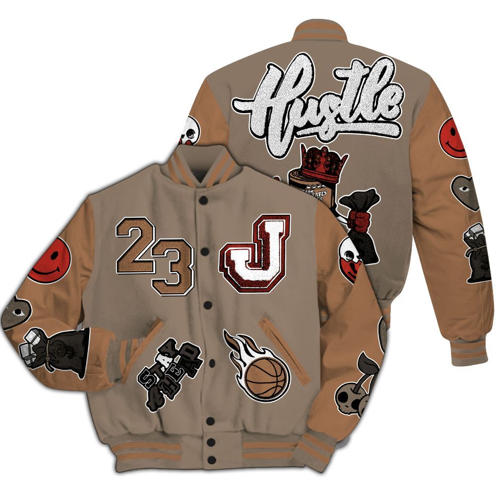 Varsity Jacket To Match Air Max Rocky Distressed - Hustles Money Number 23 All Over Print