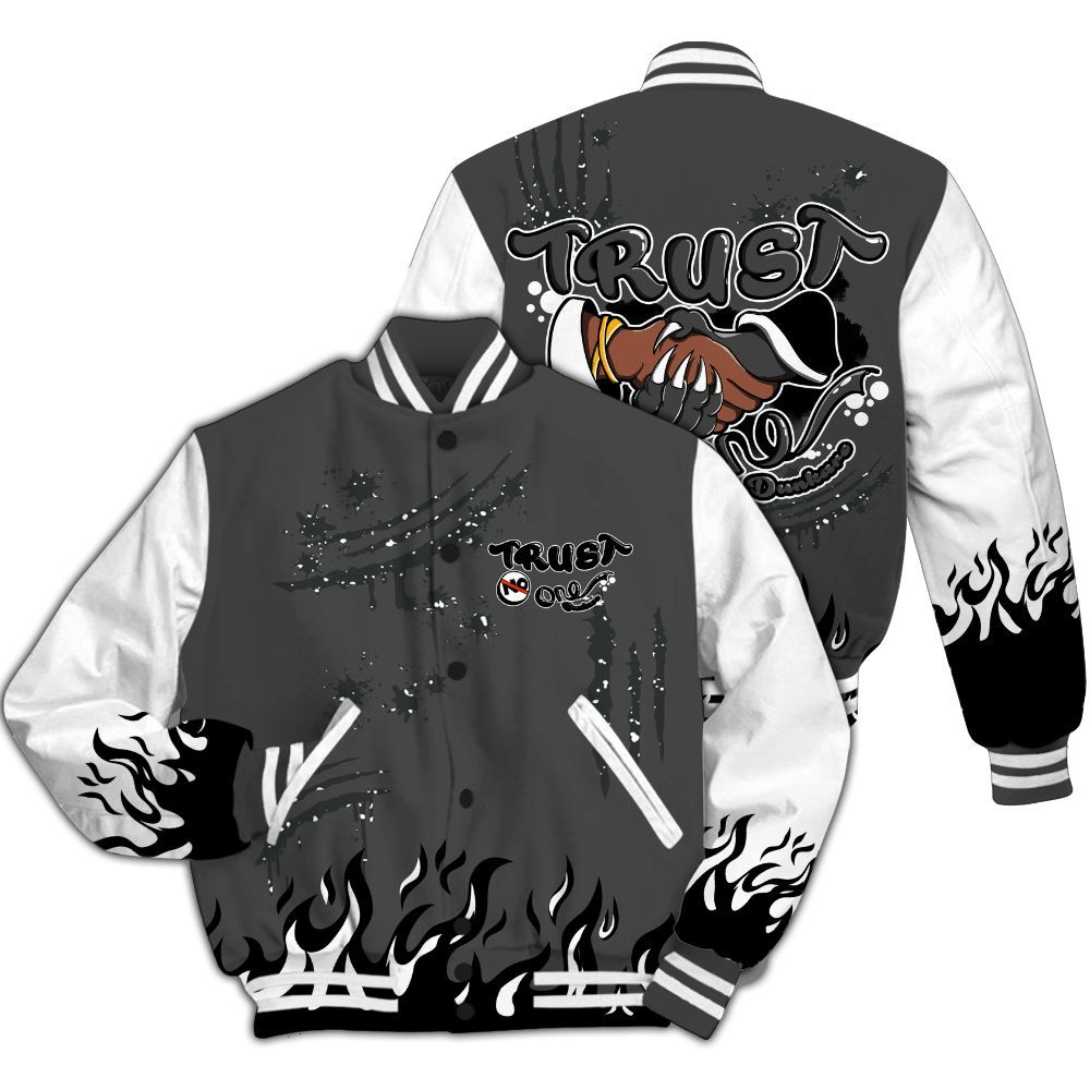 Varsity Jacket To Match Fear 4s - Graphic Trust No One All Over Print