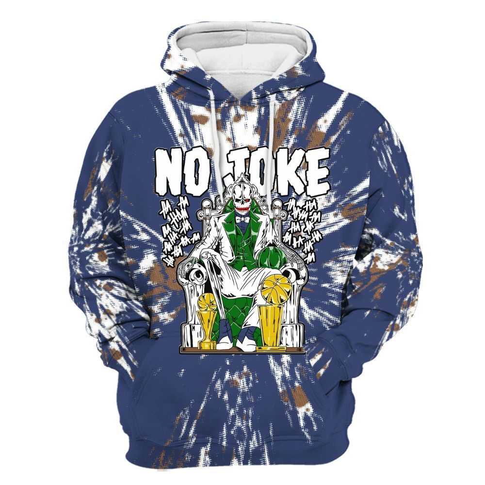 Hoodie To Match Midnight Navy 13s - Ain't Joke Skeleton Luxury All Over Print