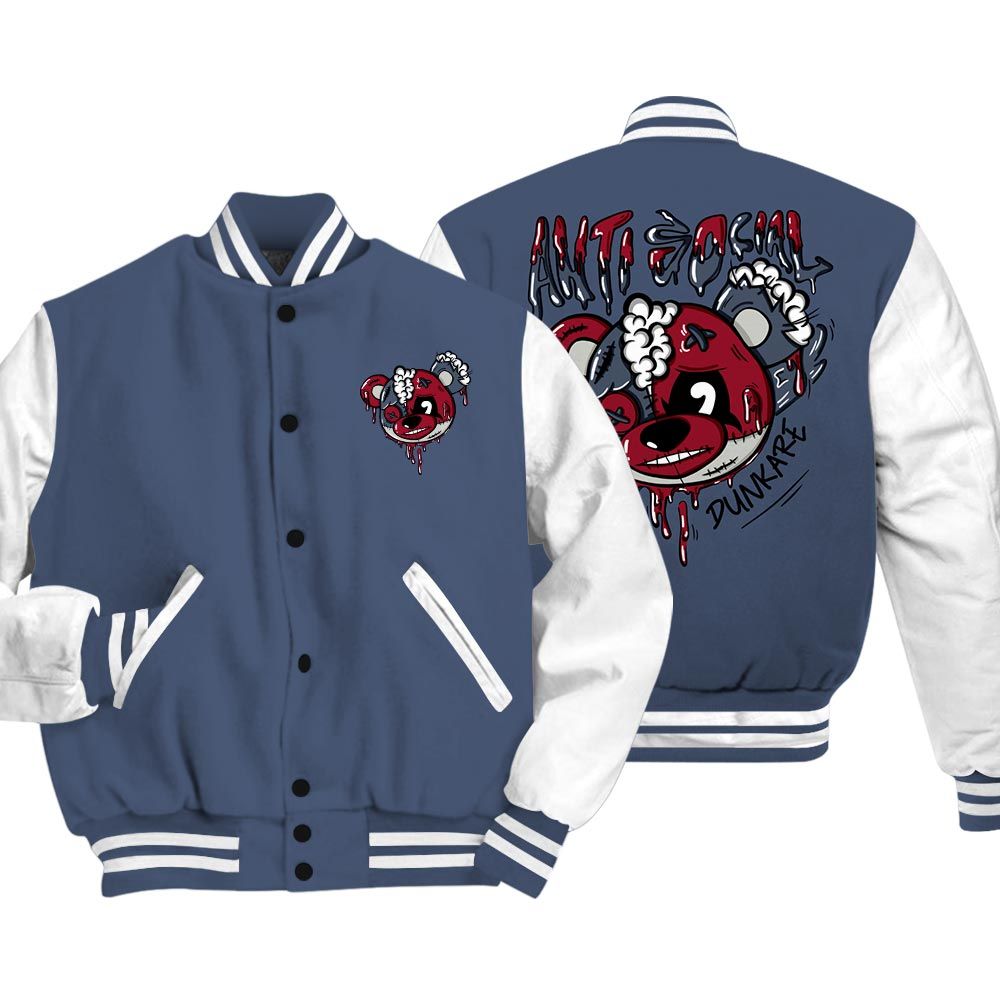 Varsity Jacket To Match Retro Olympic 6s Vasity Jacket - Hate Social Bear Vasity Jacket Unisex