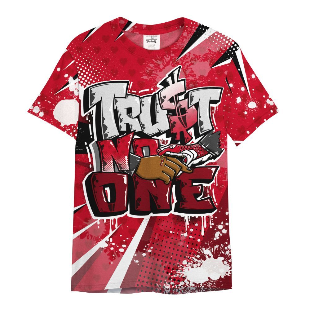 Shirt To Match Cortez GS Valentine's Day - Poly Trust No One Dripping All Over Print