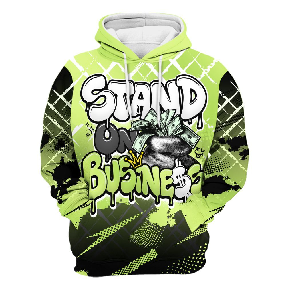 Hoodie To Match Air Max SNDR Volt - Halftone Stand Business Dripping All Over Print