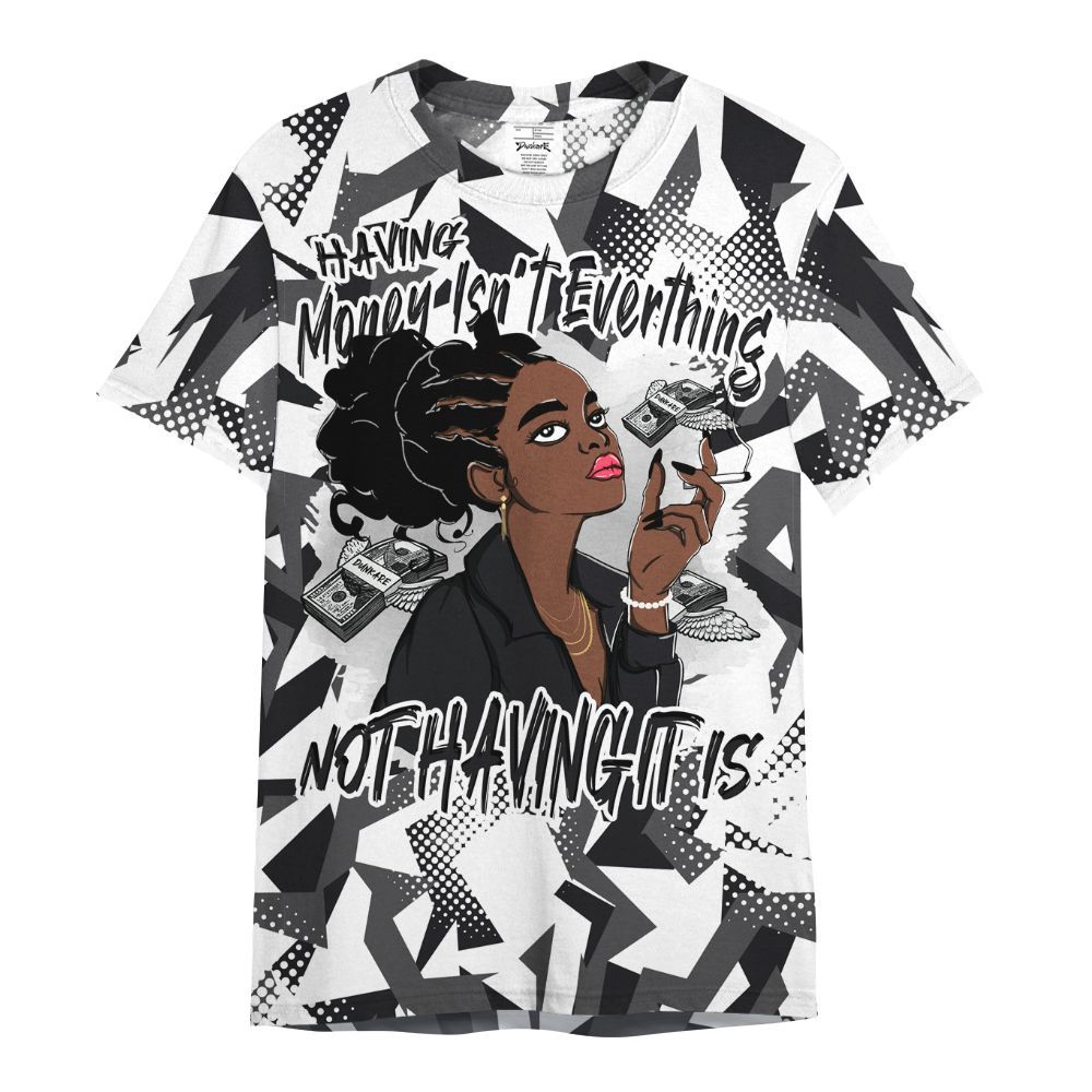 Shirt To Match White Thunder 4s - Having Money Isn't Everthing Retro All Over Print