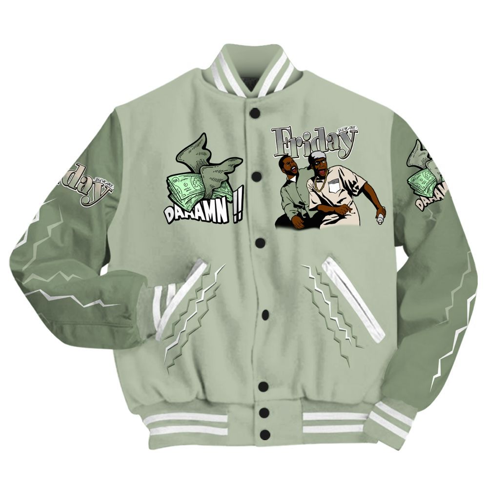 Varsity Jacket To Match Seafoam Sail 4s - Friday Movie 90s TV All Over Print