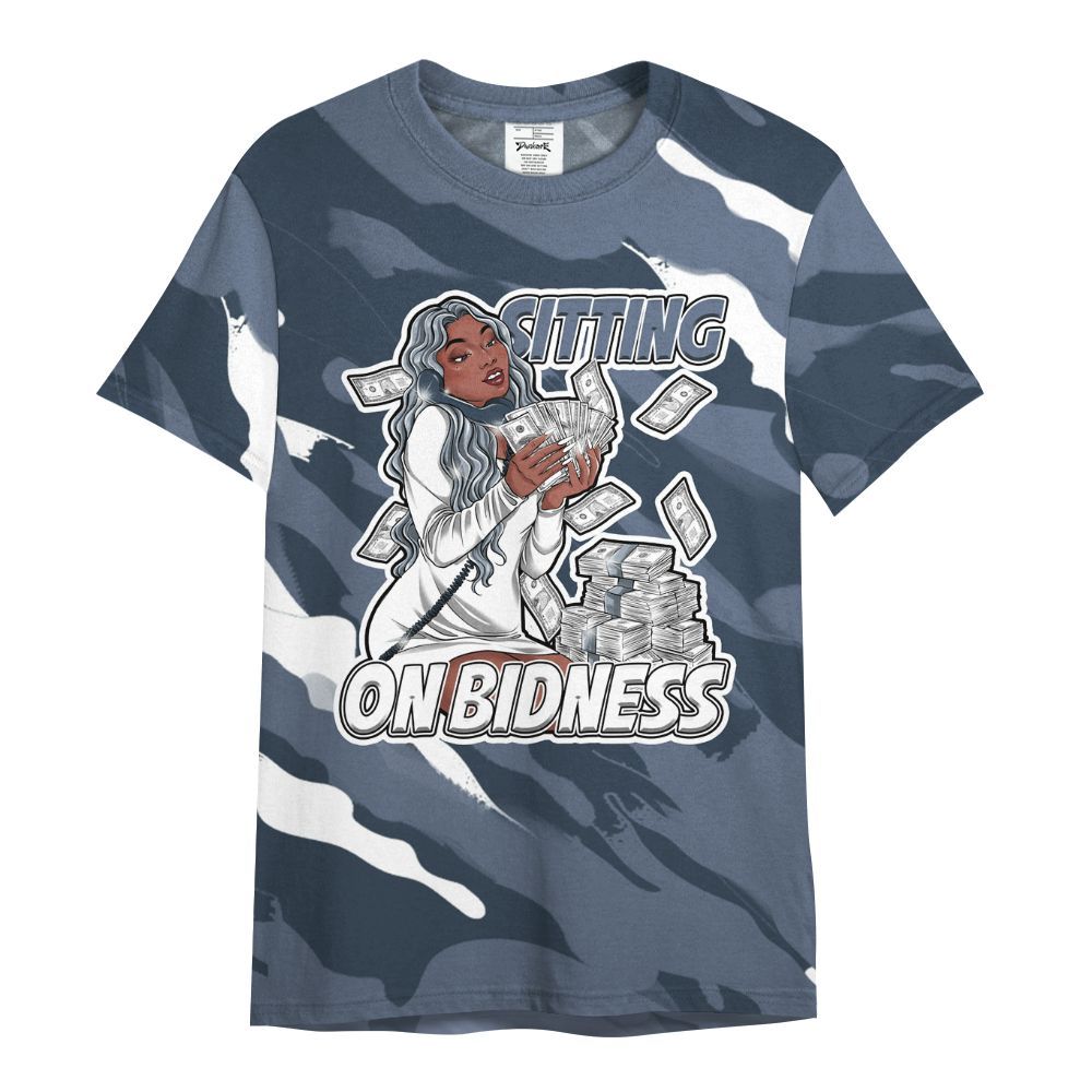 Shirt To Match Low Diffused Blue 11s - Bidness Colored All Over Print