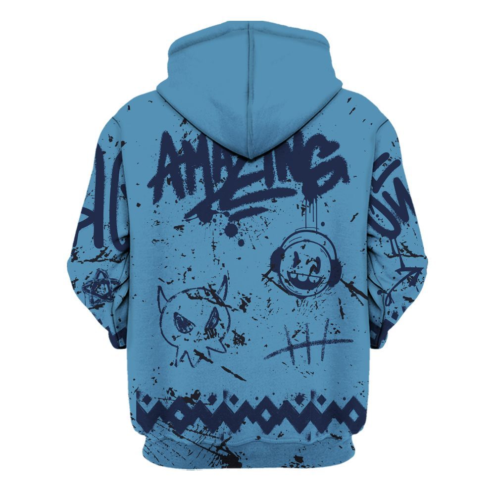 Hoodie To Match Air Force 1 Stash - Friday Sneaker Crayon All Over Print