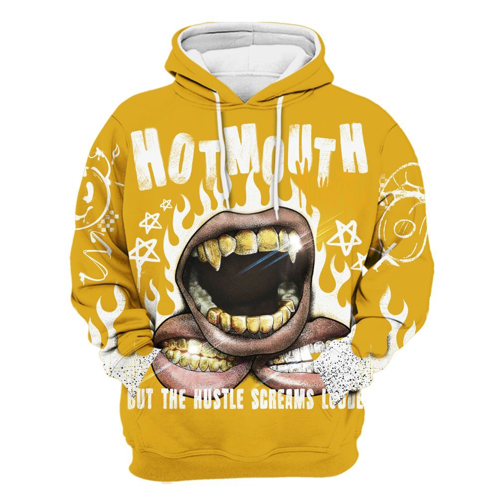 Hoodie To Match Vivid Sulfur 4s - Mouth Burning Street Style All Over Print