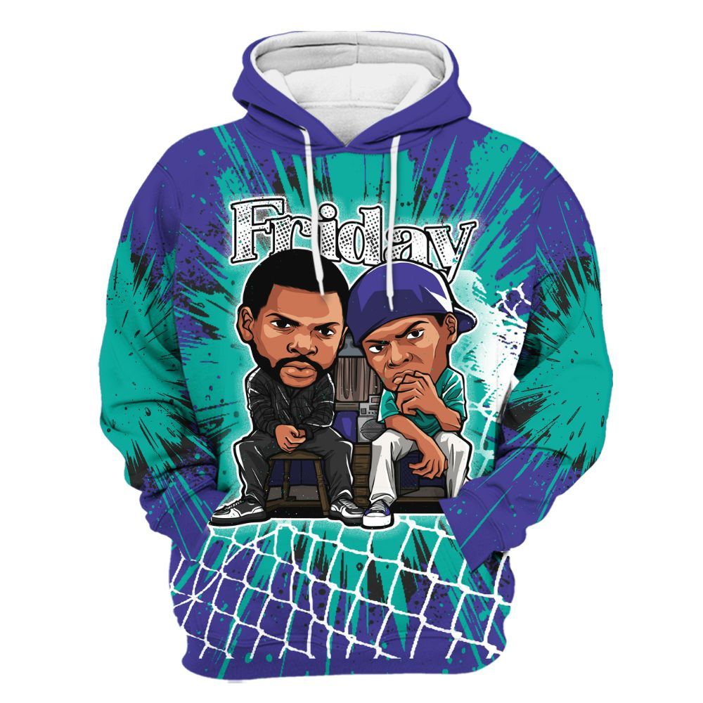 Hoodie To Match Retro Grape 5s - Friday Movie All Over Print