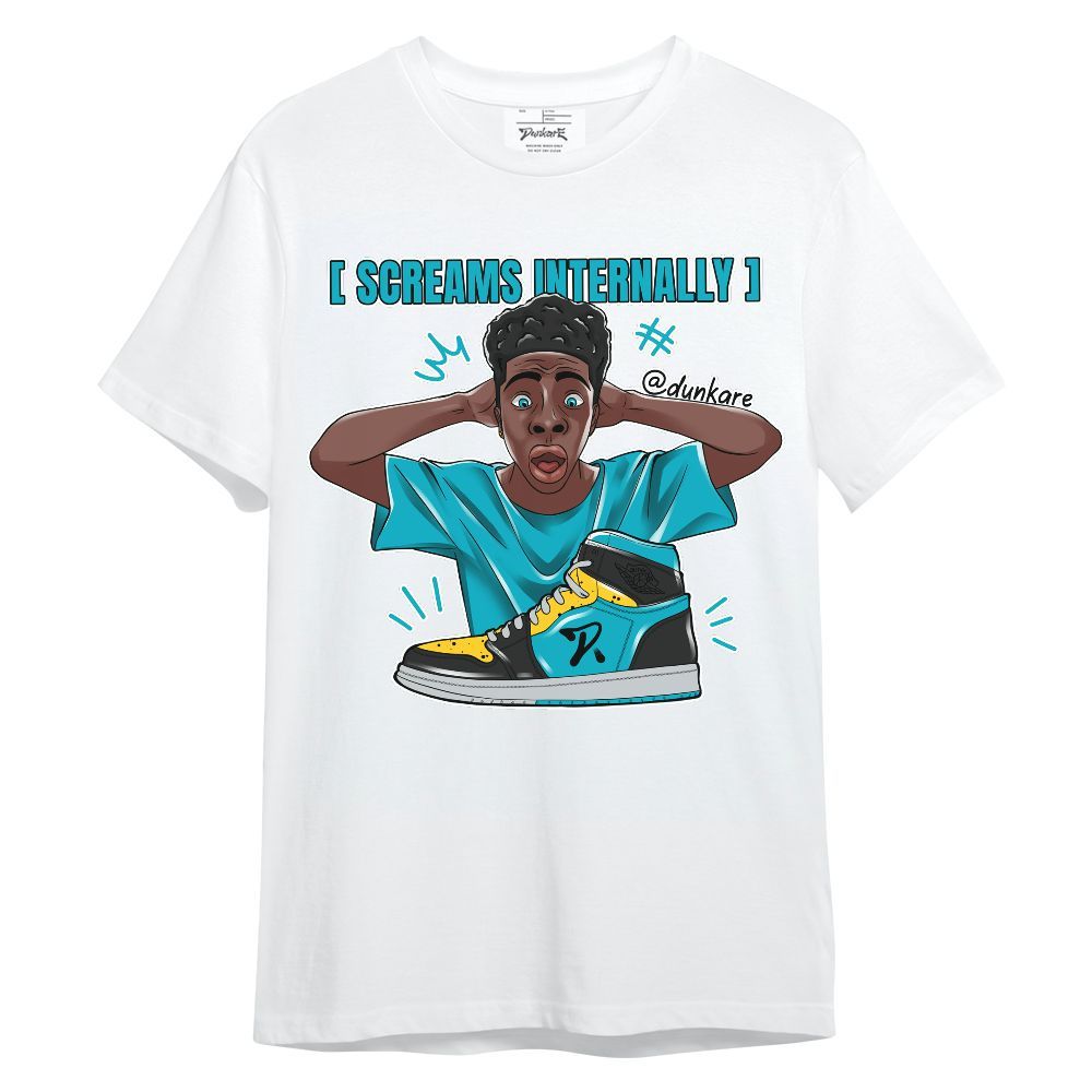 Shirt To Match Retro Aqua 5s - Scream Internally Unisex Shirt