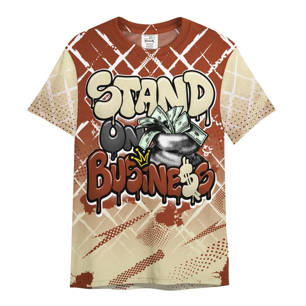 Shirt To Match Retro Eastside Golf 12s - Halftone Stand Business Dripping All Over Print
