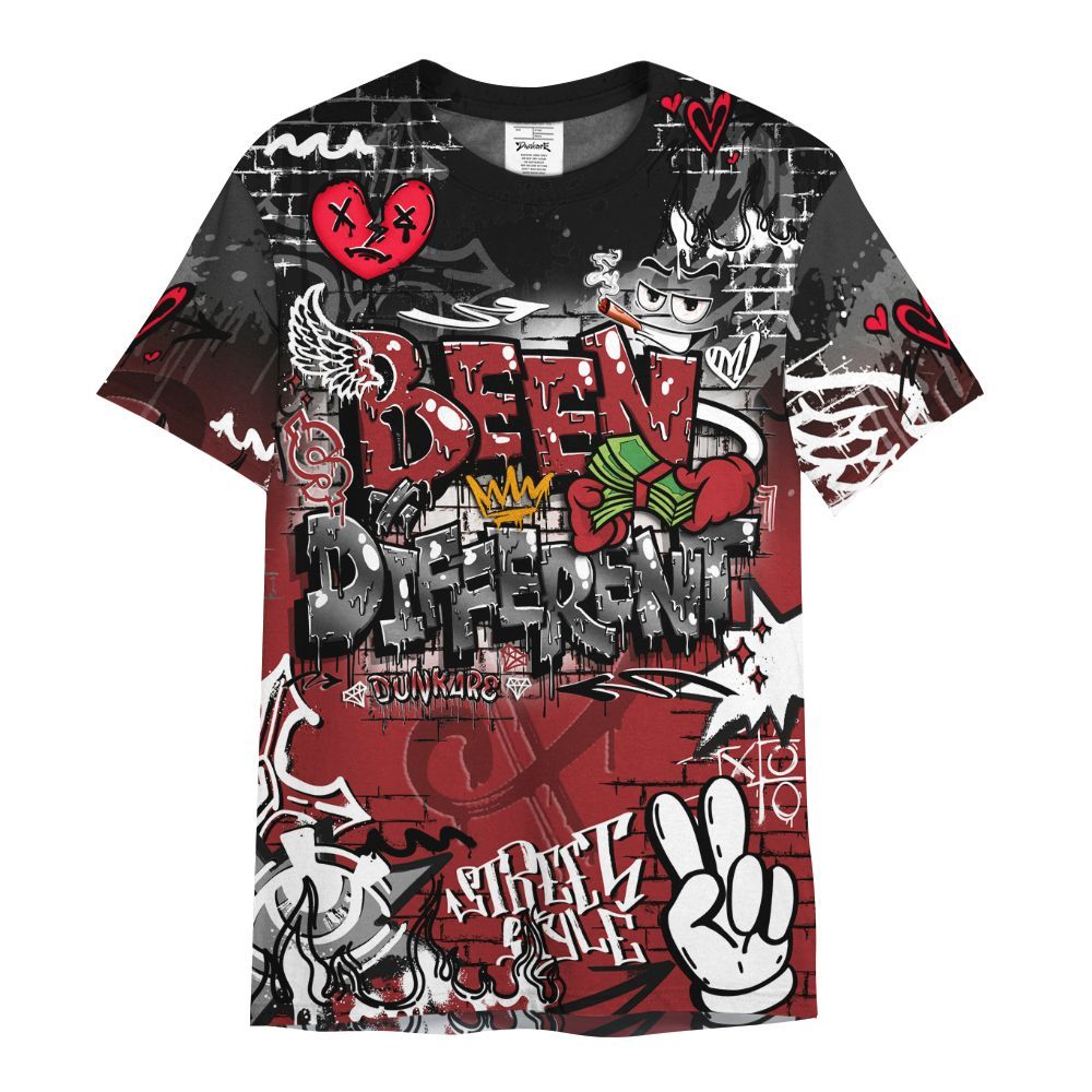 Shirt To Match Alternate Flu Game 12s - Been Dif2erent Drip Graffiti All Over Print