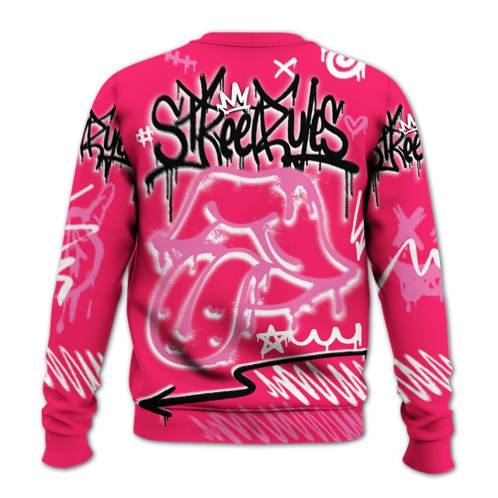 Sweatshirt To Match Air VaporMax Plus Triple Pink - Break Rules Streetwear All Over Print