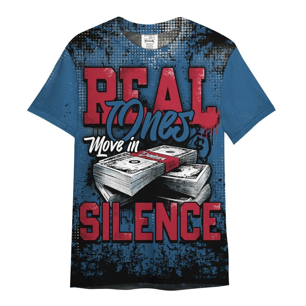 Shirt To Match Rare Air 3s - Move In Silence Money Street Retro All Over Print