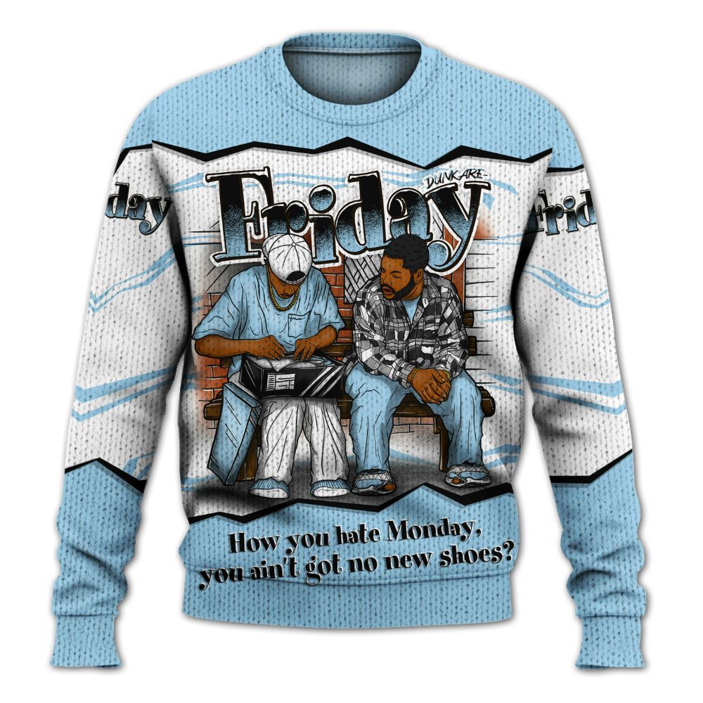 Sweater To Match Legend Blue 11s - Friday Movie 90s TV Graphic